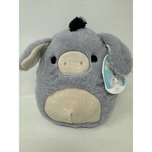 Squishmallows Fuzzy Jason The Donkey 8” Cracker Barrel Exclusive Black Mane NEW